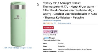 Thermosfles - 0,47L - THE AEROLIGHT™ TRANSIT MUG voor €31,35 bij Amazon