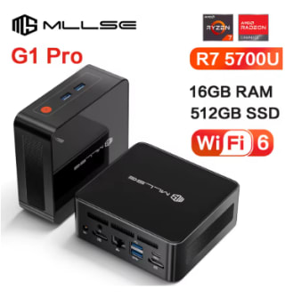 MLLSE G1 Pro Mini PC AMD Ryzen 7 5700U 16GB 512GB SSD Windows 11 por 176,66€