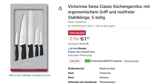 Victorinox Swiss Classic 6 deleige messen set voor €61,33 bij Amazon
