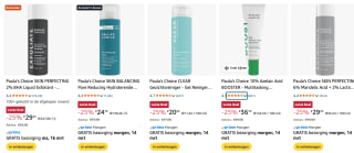 25% korting op diverse Paula's Choice producten bij Amazon