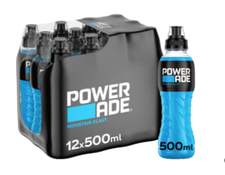 Powerade mountain blast isotonic sports drink