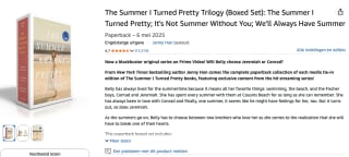 The Summer I Turned Pretty Trilogy (Boxed Set) voor €21,99 bij Amazon