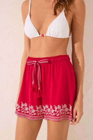 Pantalón corto 100% algodón bordado Women'secret por 3.99€