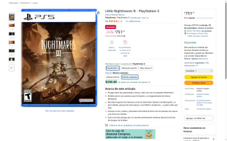 Little Nightmares III PS5 por $752 | Amazon