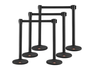 6 postes seguridad conectables con cinta VEVOR por 145,60€