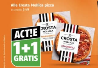 1+1 gratis op Alle Crosta Mollica bij Poiesz supermarkt
