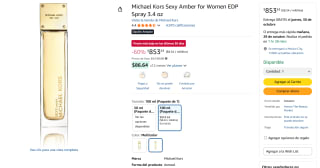 Perfume Michael Kors Sexy Amber por $854 | Oferta Amazon