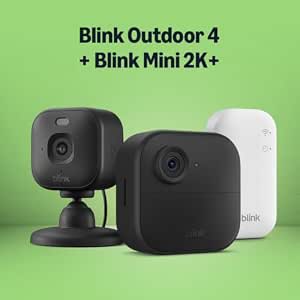 Blink Outdoor 4 Cámara + Blink Mini 2K+ Cámara por 39.99€