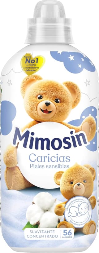 2 botes Mimosin Suavizante Concentrado Caricias 56 lavados por 4.20€
