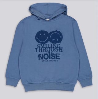 Sudadera capucha SmileyWorld para niño por 4.99€.