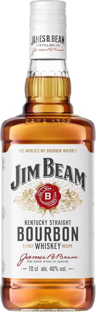 Jim Beam White Whiskey Kentucky Straight Bourbon 70cl por 9.95€