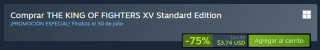 The King of Fighters XV por $125 | Oferta Steam