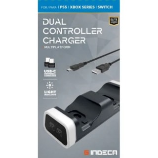 Indeca Cargador Dual para Mandos PS5 / Xbox Series / Nintendo Switch por 3.99€