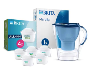 BRITA Jarra Filtrante, Modelo Marella + 5 Filtros MAXTRA PRO por 29.47€