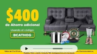 Cupón Bodega Aurrera: $400 de Ahorro en Hogar