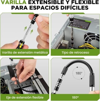 Juego de Destornilladores 117 en 1-AXIDUN por $139 en Amazon