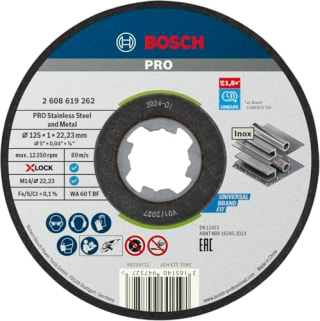 Bosch PRO Inox/Métal LongLife disque à tronçonner Ø 125 mm pour 6,27€