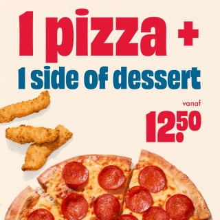 Gratis tweede pizza bij Domino's bij afhalen t/m 30 augustus