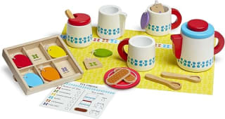 Melissa & Doug Houten theeset voor €16,15 bij AMazon