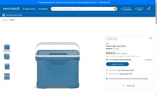 Hielera Igloo 30qt Azul por $695 | Sam's Club
