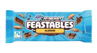 Tablette de Chocolat Lait Amandes Mr Beast FEASTABLES à 2,99€
