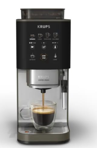 Cafetera superautomática - Krups Coffee Crush, Café en grano y molido, 15 bares 349€