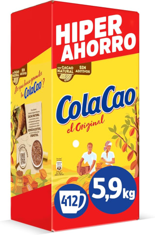 ColaCao Original, Cacao Soluble sin Aditivos, Formato Ahorro XXL, 5,9 kg por 25.28€