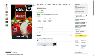 Pure Tomate Del Fuerte 1kg por $26 | Oferta Amazon