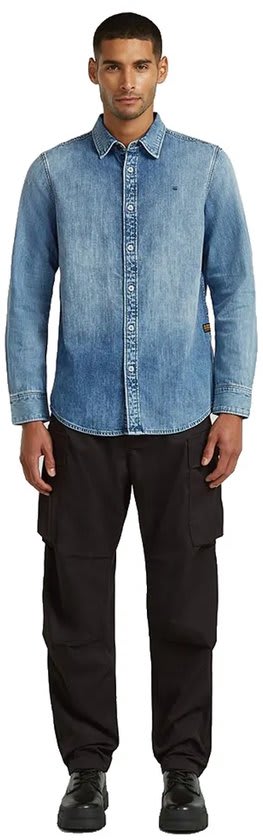 G-Star Overhemd Blauw voor €22,94 bij Bol