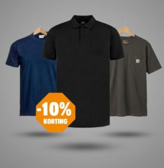 10% korting op T-shirts en polo's bij Proforto bij besteding vanaf €150,- excl. btw