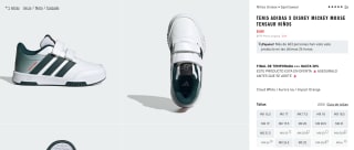 Tenis Adidas X Disney Mickey Mouse Tensaur Niños por $480