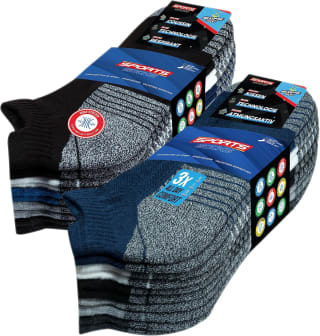 SOXCO Chaussettes sport socquettes (lot de 10, EU 39-42) à 8,82€ chez Amazon