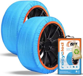 ISSE cadenas de nieve textiles T54 (kit de 2) por 18,11€ en Amazon