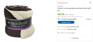 Cobertor Royal Velvet Café por $613 | Sam's Club