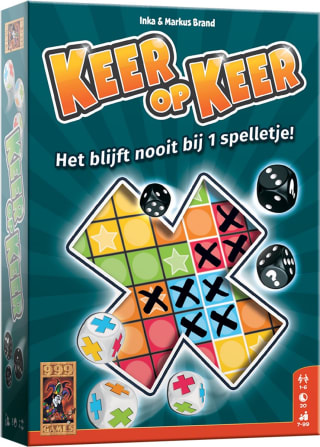 999 Games Scoreblokken Keer op Keer 3 (twee stuks, Level 1) voor €7,10 bij Bol