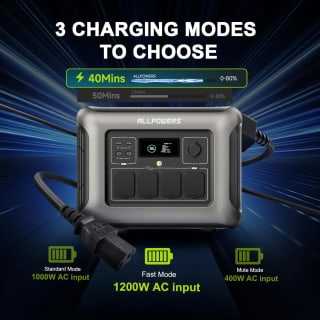 Central eléctrica portátil ALLPOWERS R1500 LITE por 298.69€ en AliExpress