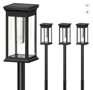 Lot de 4 lampes solaires pour jardin extérieur à 23,88€
