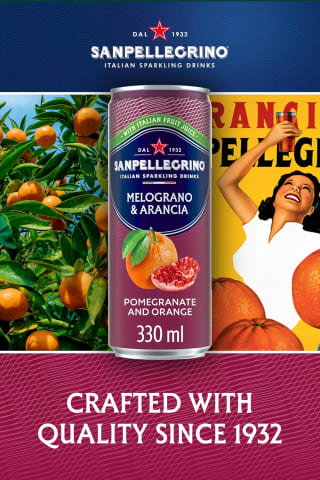San Pellegrino Italian Sparkling Drinks Pomegranate & Orange 12x330ml for £8 at Amaz