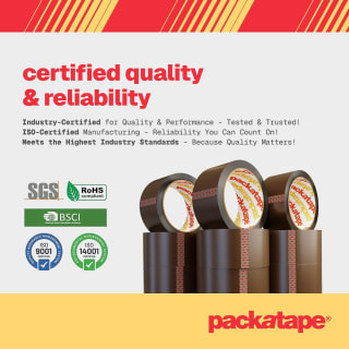 Packatape 6 Rolls (48mm x 66m) for £5.99 at Amazon
