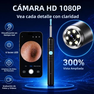 Limpiador de Oídos Visual 1080P con Cámara por $17 en AliExpress