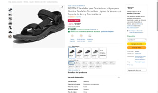 Sandalias NORTIV 8 hombre por $398 | Oferta Amazon