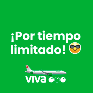 Vuelos nacionales desde $39 + TUA en Viva Aerobus