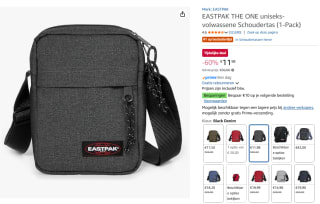 Eastpak Crossbodytas voor €11,98 bij Amazon