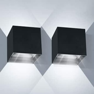 ledmo 2 Piezas 20W Aplique Pared Exterior/Interior 6000k por 18.99€
