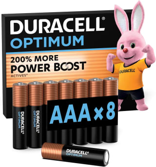 DURACELL Optimum AAA (8 stuks) voor € 4,45 bij Amazon