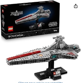 LEGO Star Wars 75441 Le Croiseur d’Assaut de Classe Venator à 53,99€