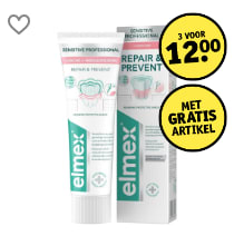 Alle Elmex tandpasta 3 stuks voor €12 bij Kruidvat