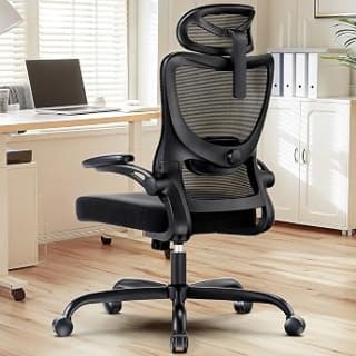 Ximstar Silla Ergonómica de Oficina con Soporte Lumbar Ajustable por 59,49€ en Amazon
