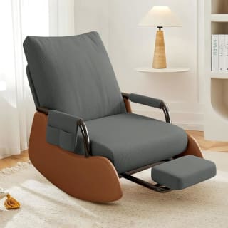 Silla Mecedora Acolchada con Bolsillos Laterales y Respaldo Ajustable por 144,88€