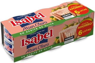 Isabel atún claro aceite de oliva pack 3x6x65g por 13,99€
